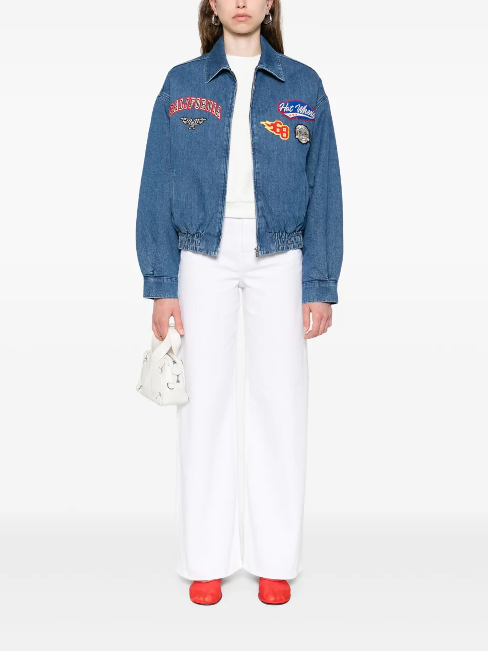 Maje veste en jean à broderies | Vestes en jean | Image 2