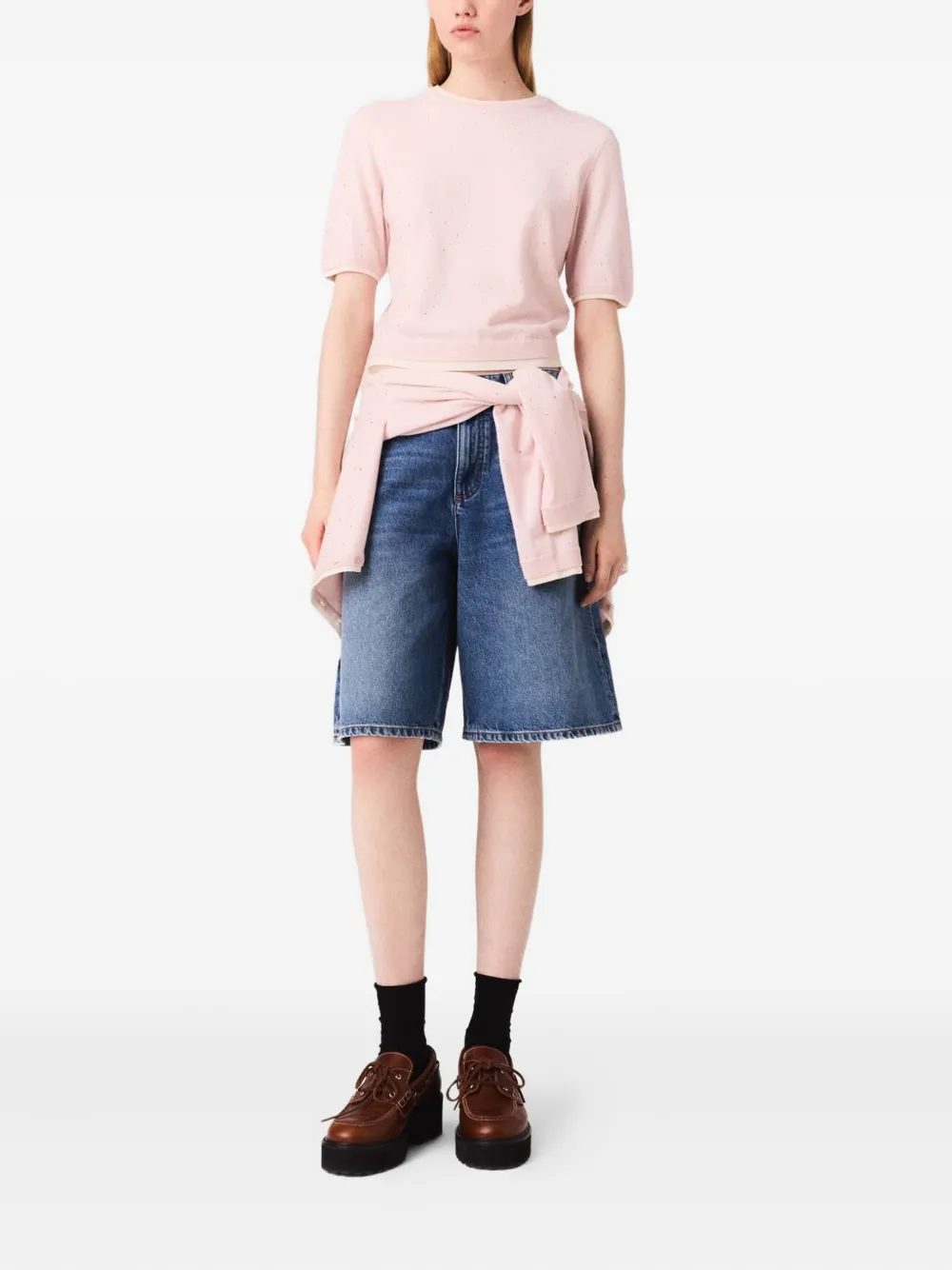 Maje short-sleeved top | Knitted Tops | Image 2