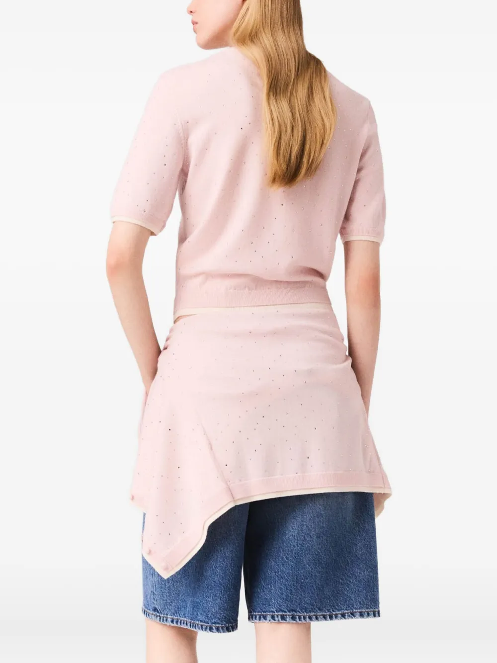 Maje Top met korte mouwen Roze