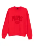 Maje paris-embellished sweatshirt - Red
