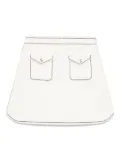 Maje organic cotton-blend straight skirt - Neutrals