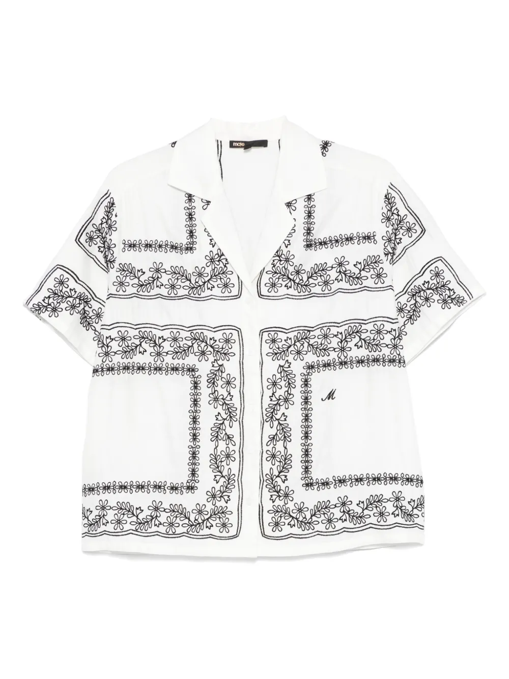 Maje Blouse met borduurwerk Wit