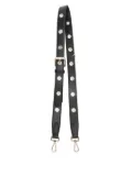 Maje eyelet-detail leather bag strap - Black