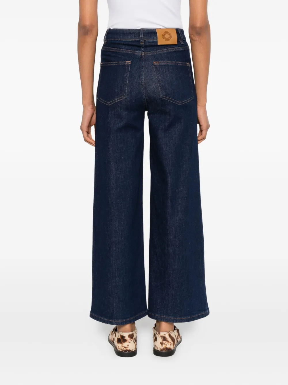 Maje Stretch-katoenen jeans Blauw