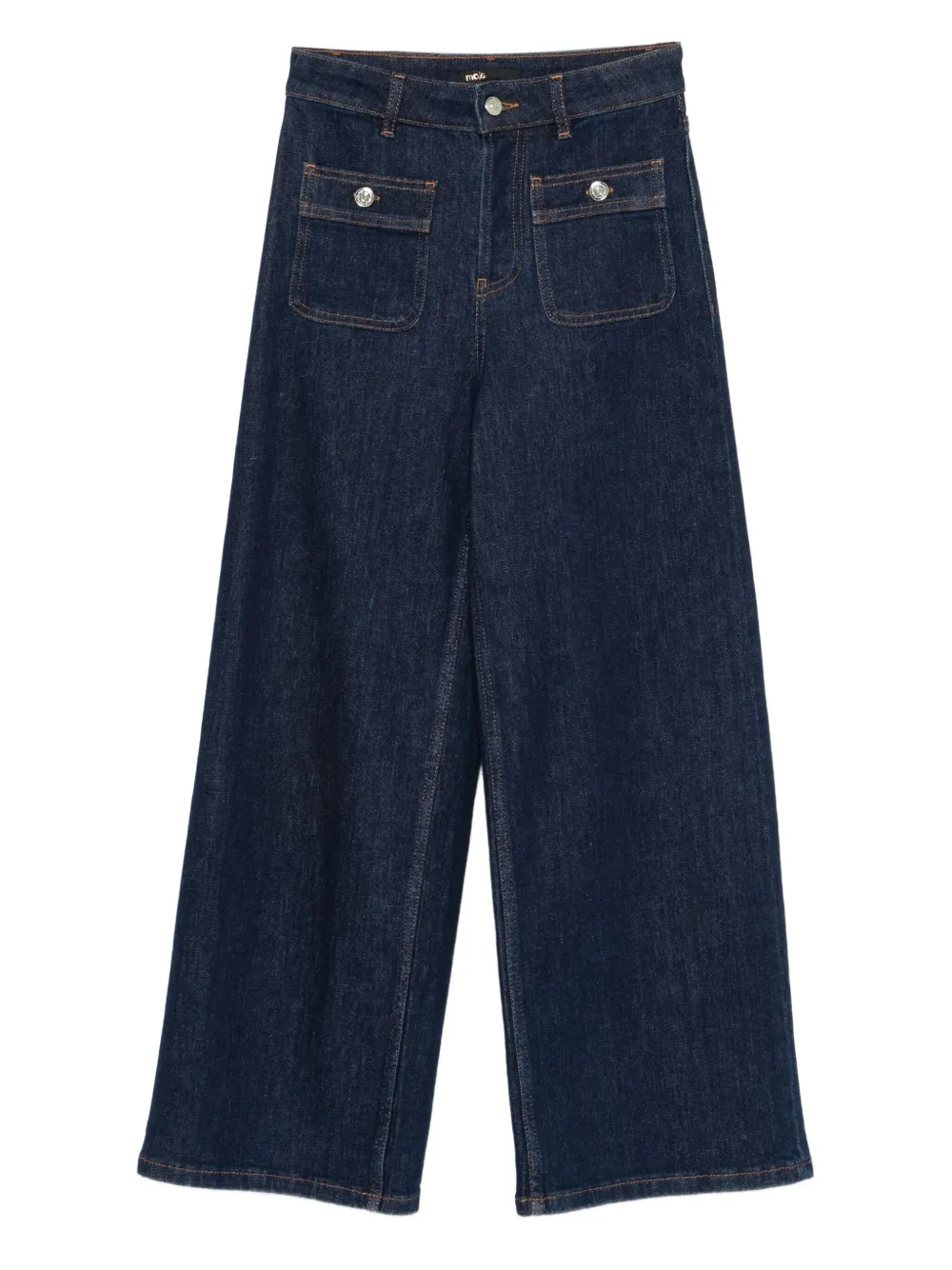 Maje Stretch-katoenen jeans Blauw
