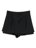 Maje pleated layered shorts - Blue