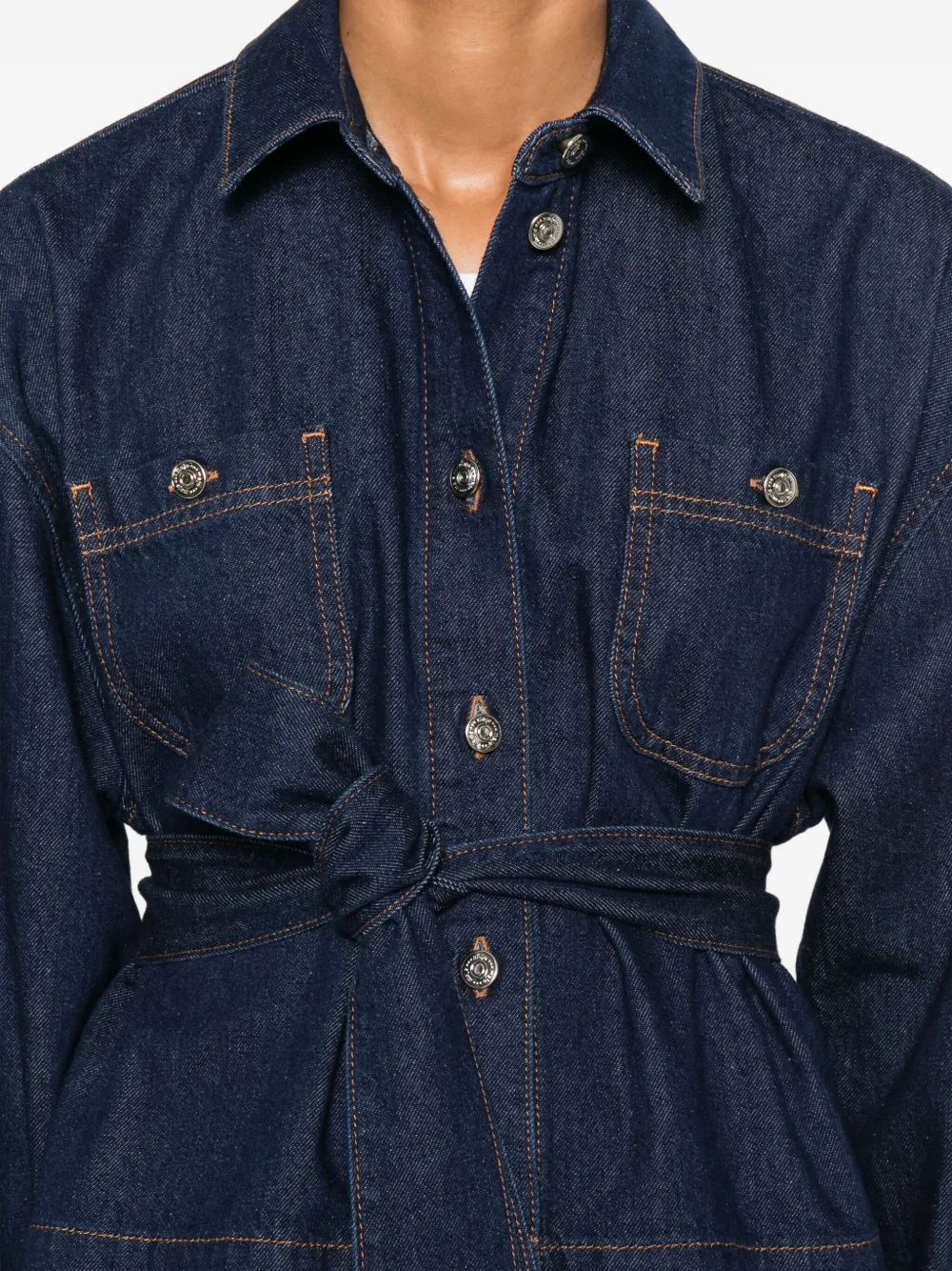 Maje Denim blouse Blauw