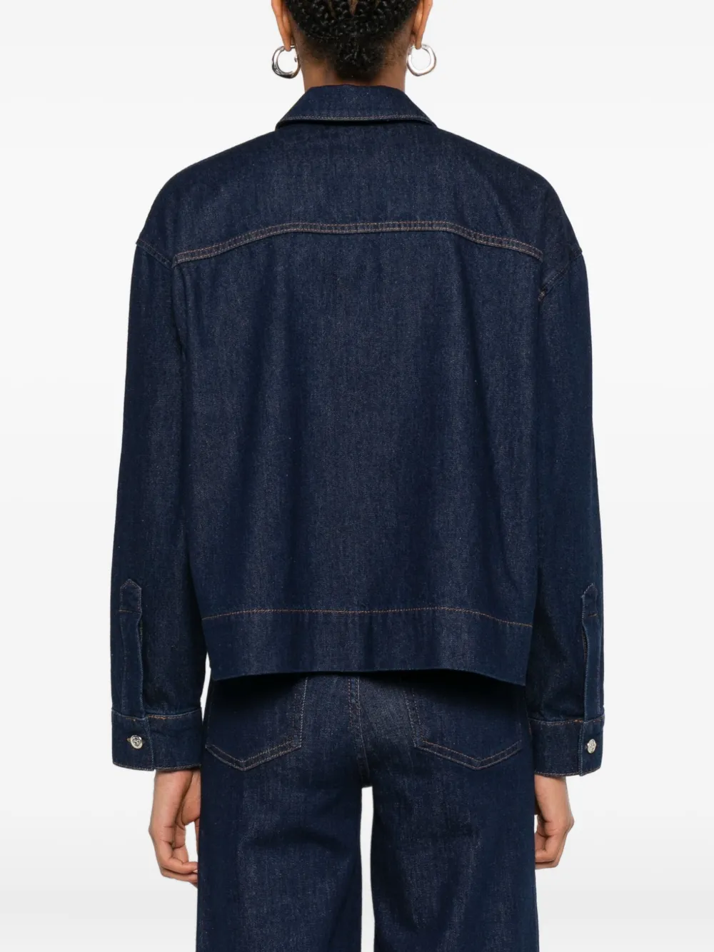 Maje Denim blouse Blauw