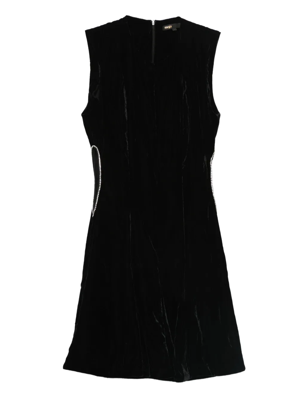 Maje Verziertes Kleid mit Cut-Out | Schwarz | Image 1