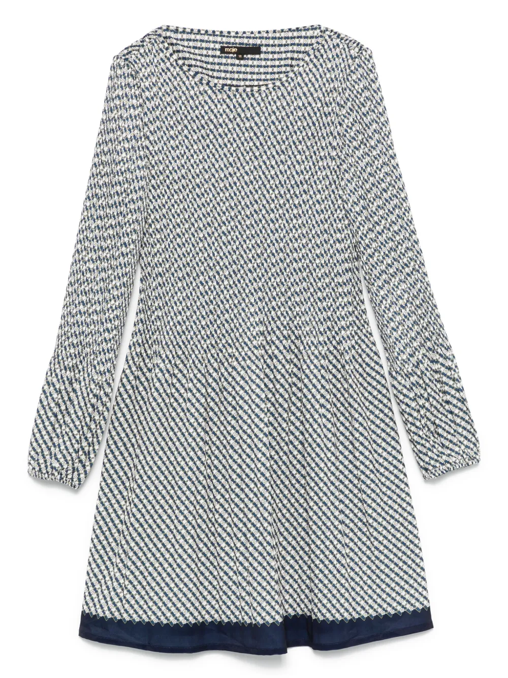 Maje Mini-jurk met print Beige