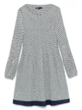 Maje printed mini dress - Neutrals