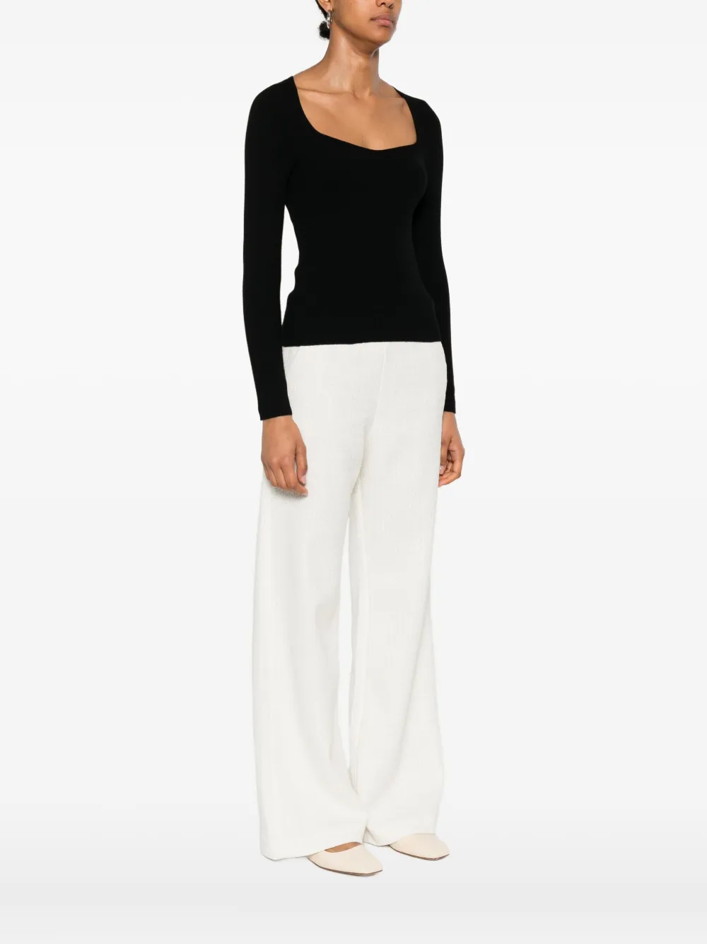 Maje Wollen trui Zwart