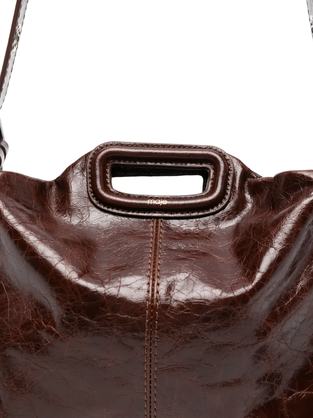 Maje Shopper met franje Bruin