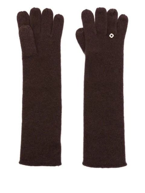 Maje guantes con detalles florales