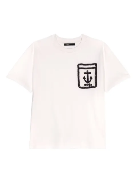 Maje embroidered T-shirt