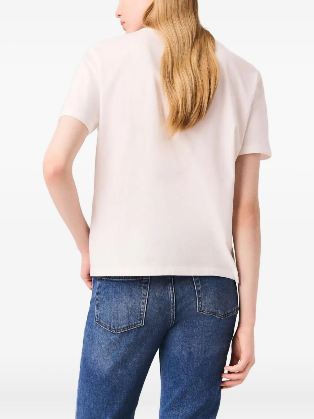 Maje T-shirt met borduurwerk Wit