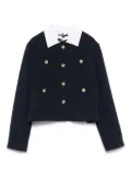 Maje cropped jacket - Blue