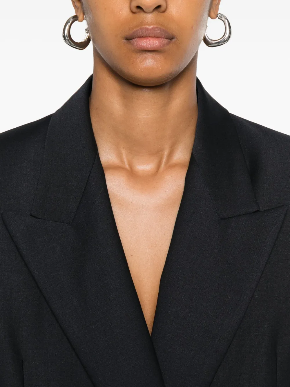 Maje Blazer met dubbele rij knopen en gouden knopen Blauw
