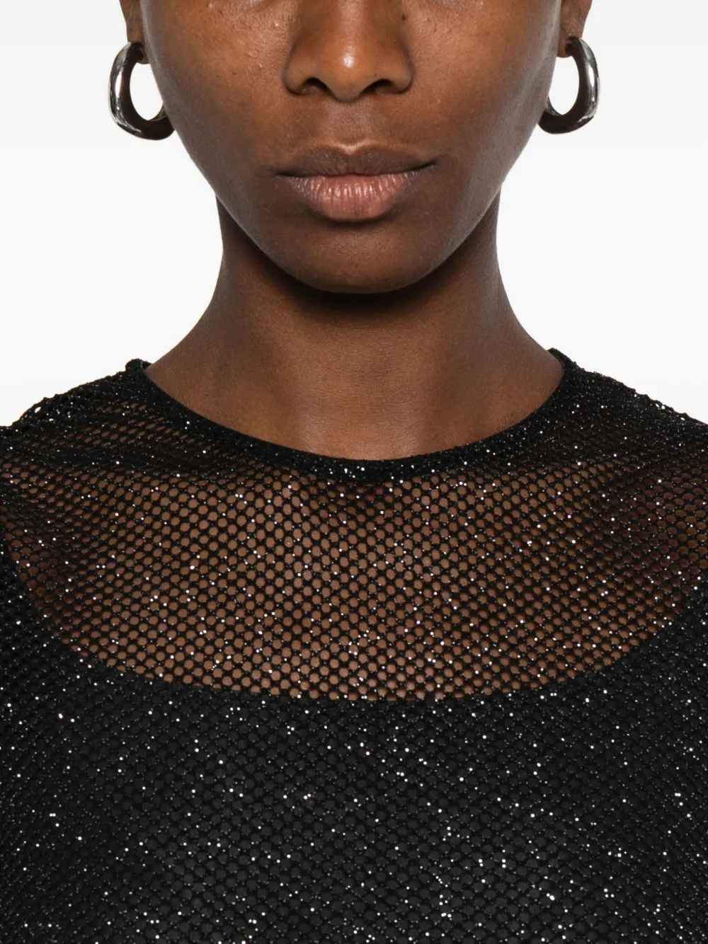 Maje long-sleeve bodysuit Zwart