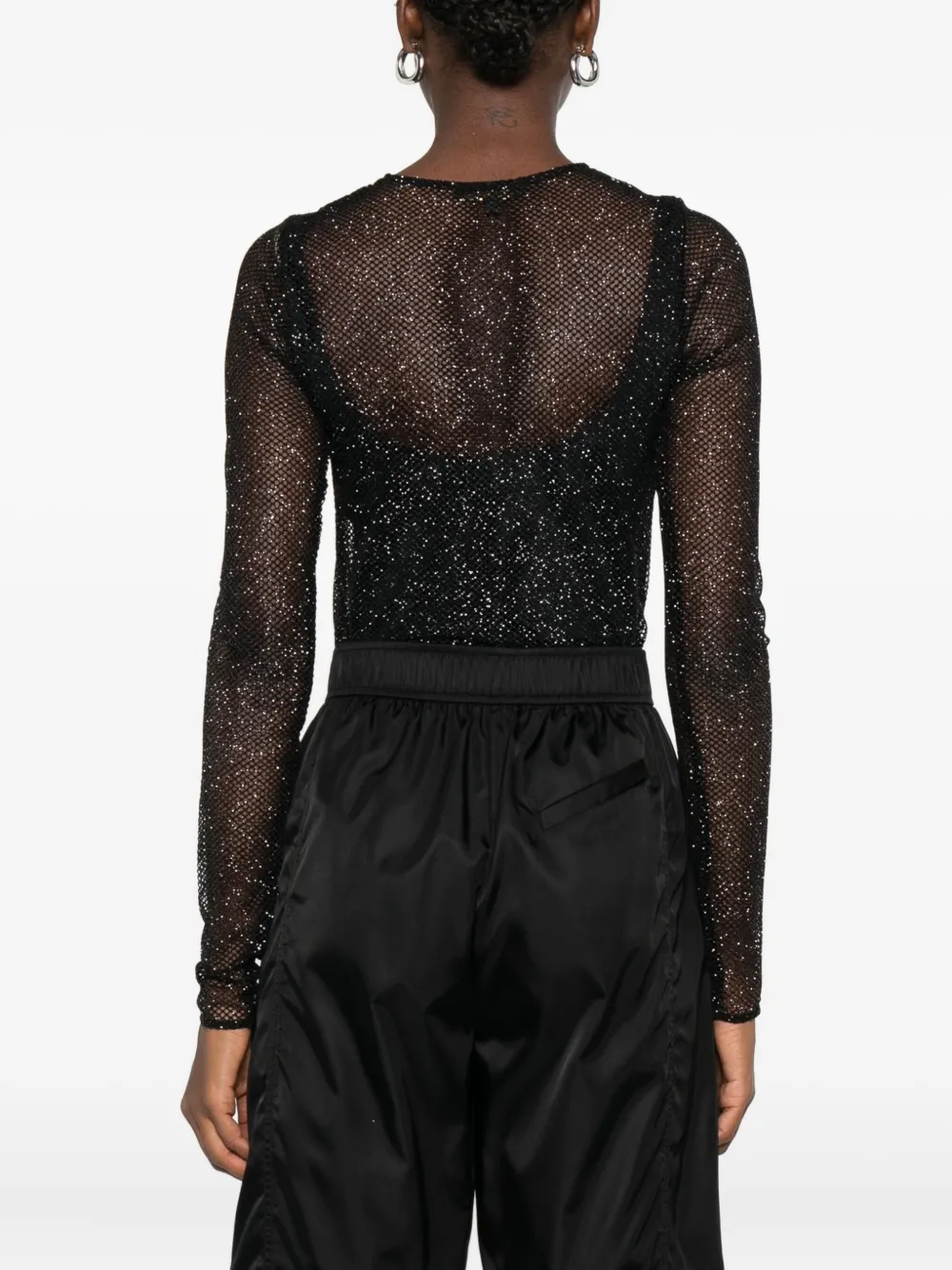 Maje long-sleeve bodysuit Zwart