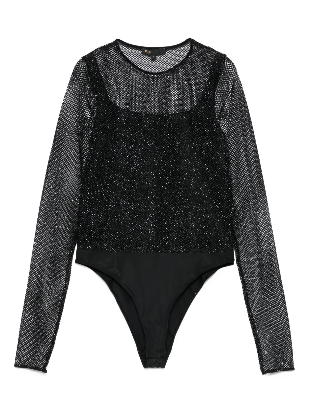 Maje long-sleeve bodysuit Zwart