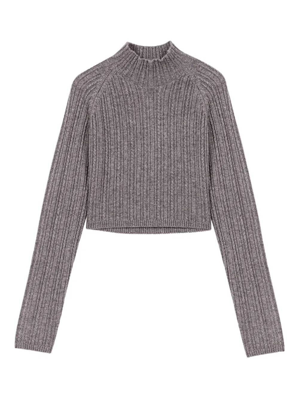 Maje Jurk van wolblend Grijs