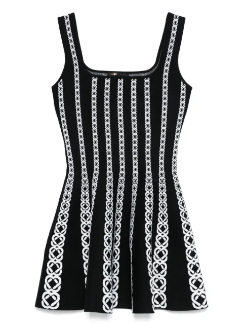 Maje jacquard knitted mini dress
