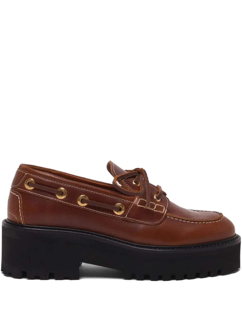 Maje Sapato dockside com solado chunky | Marrom | Image 1