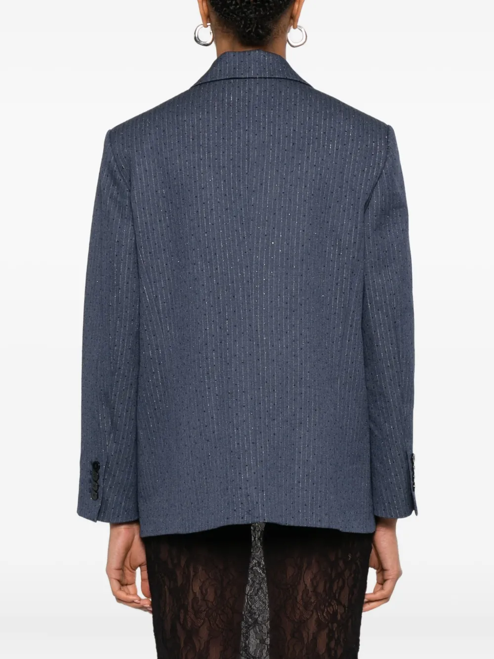 Maje Blazer met enkele rij knopen Blauw