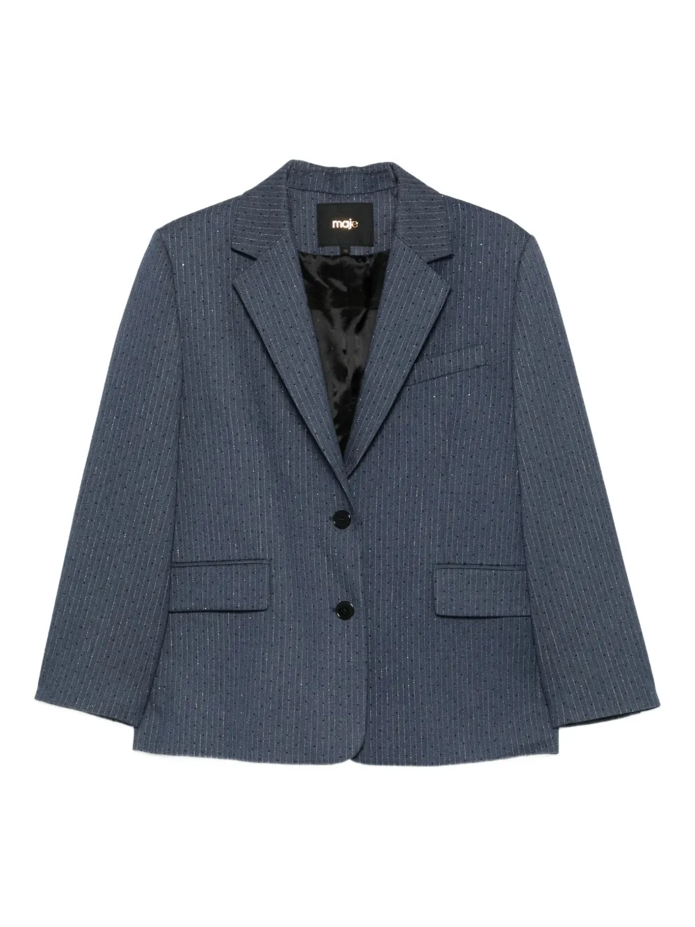 Maje Blazer met enkele rij knopen Blauw