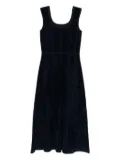 Maje panelled midi dress - Blue