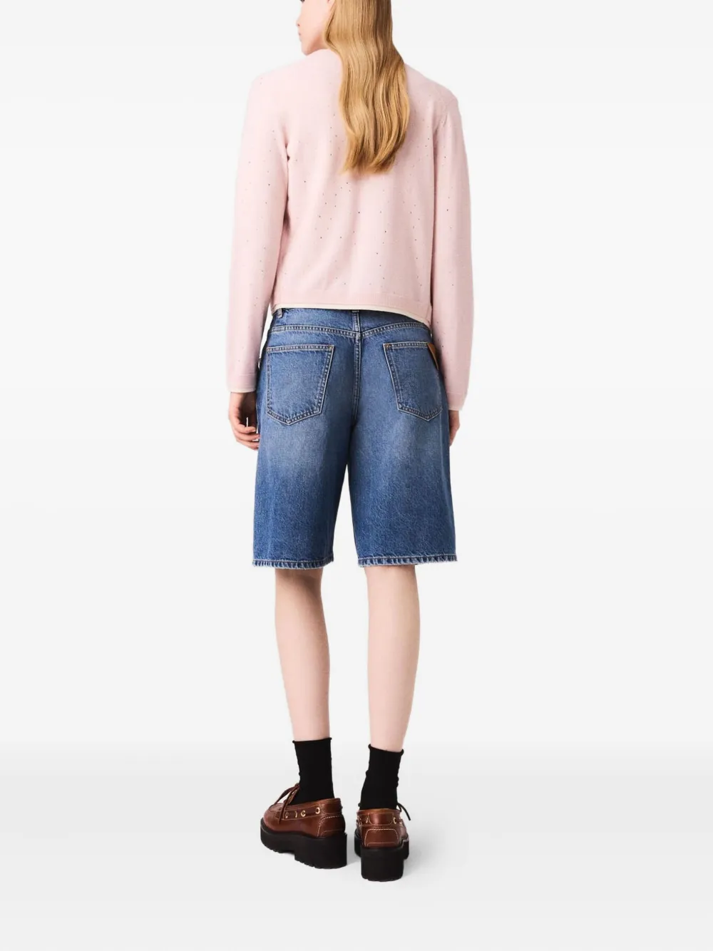 Maje Button-down vest Roze