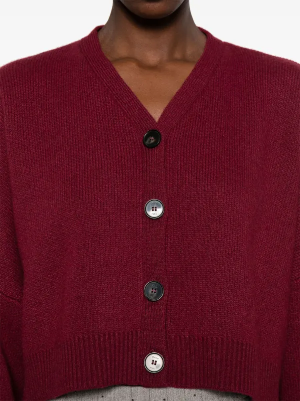 Maje クロップド カーディガン | レッド | FARFETCH JP