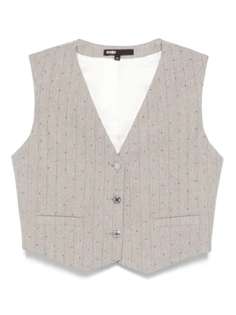 Maje pinstriped vest