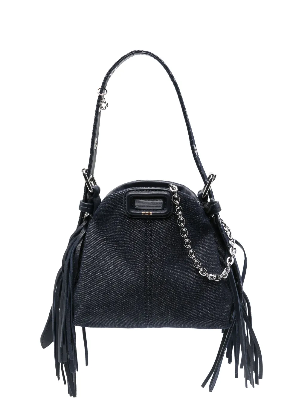 Maje Miss M Denim Micro Bag