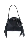 Maje Miss M denim micro bag - Blue
