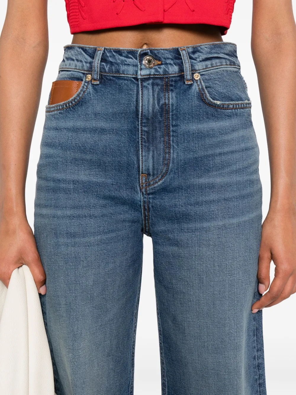 Maje Straight jeans Blauw