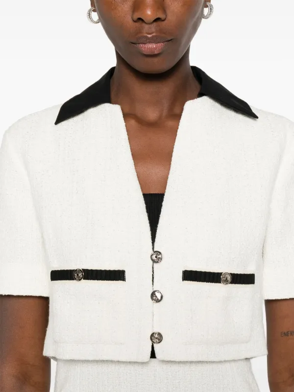 Maje Set De Chaqueta y Vestido De Tweed Blanco FARFETCH ES