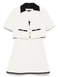 Maje tweed dress and jacket set - White