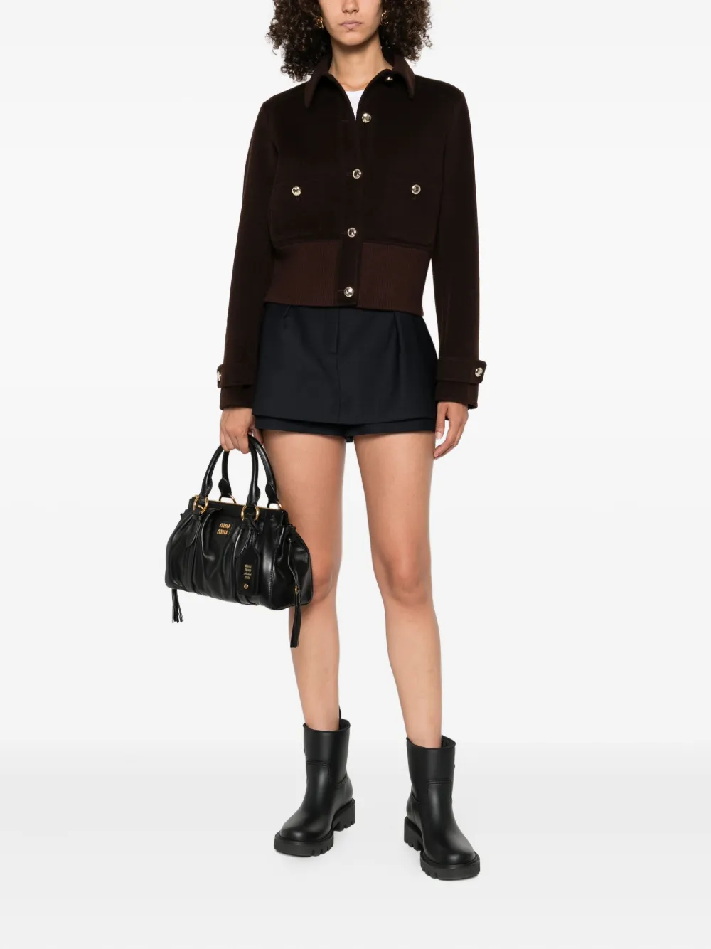 Maje button-fastening ribbed bomber jacket | Varsity Jackets | Image 2