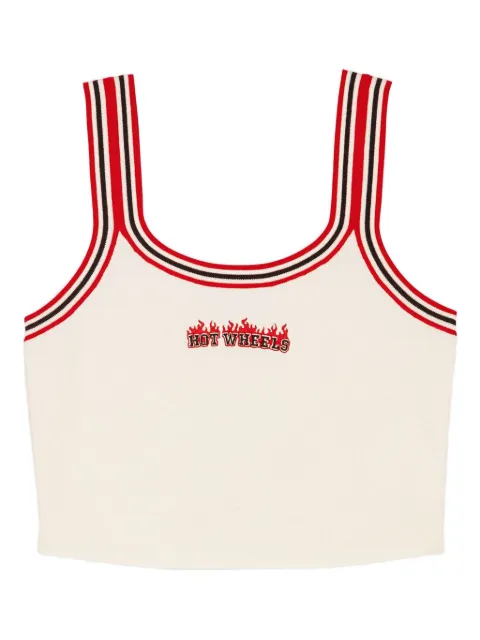 Maje flame-detail crop top 