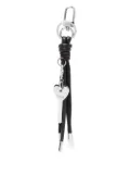 Maje leather keyring - Black