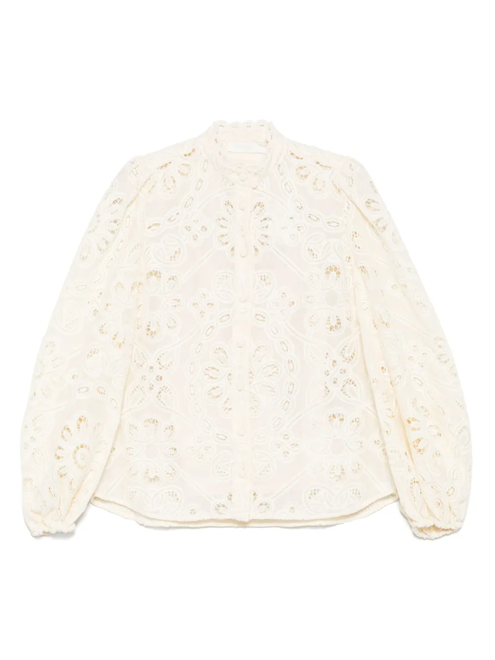 ZIMMERMANN Blouse met geborduurde bloemen Beige