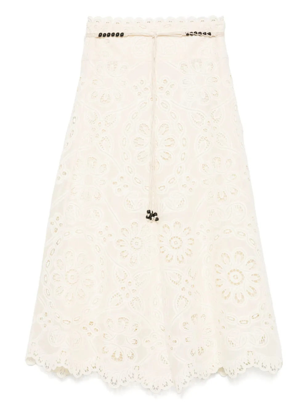 ZIMMERMANN Rhiannon embroidered skirt | Neutrals | Image 1