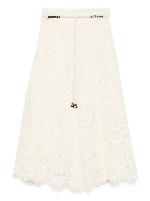 ZIMMERMANN falda Rhiannon bordada