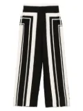 SIR. geometric-print trousers - Black