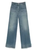 Victoria Beckham logo-patch jeans - Blue