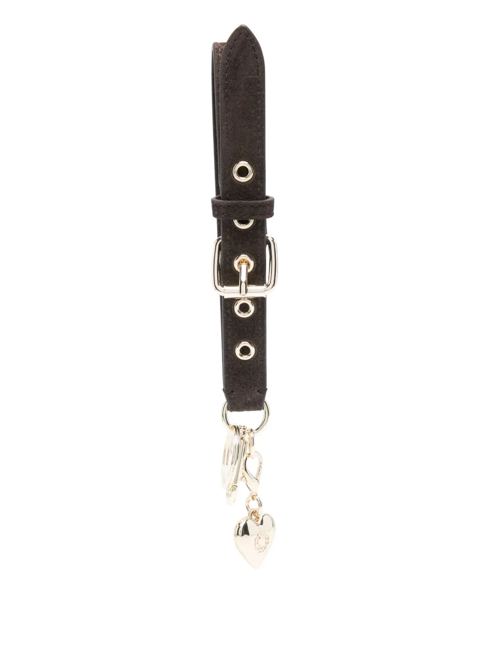 Maje suede buckled keyring | Brown | Image 1