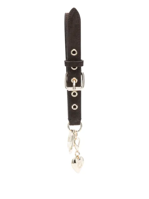 Maje suede buckled keyring