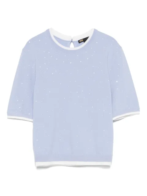 Maje rhinestone-embellished T-shirt